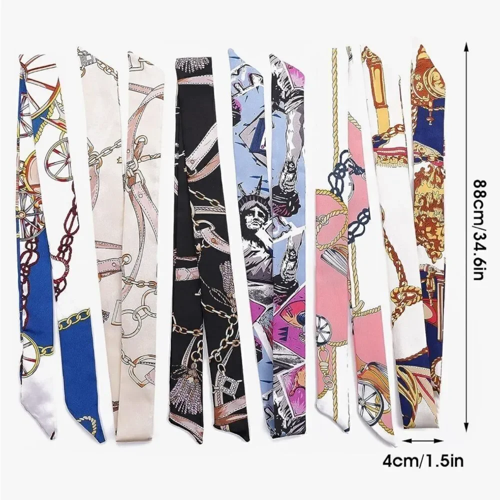 Satin scarfs  bundle 4 items NEW